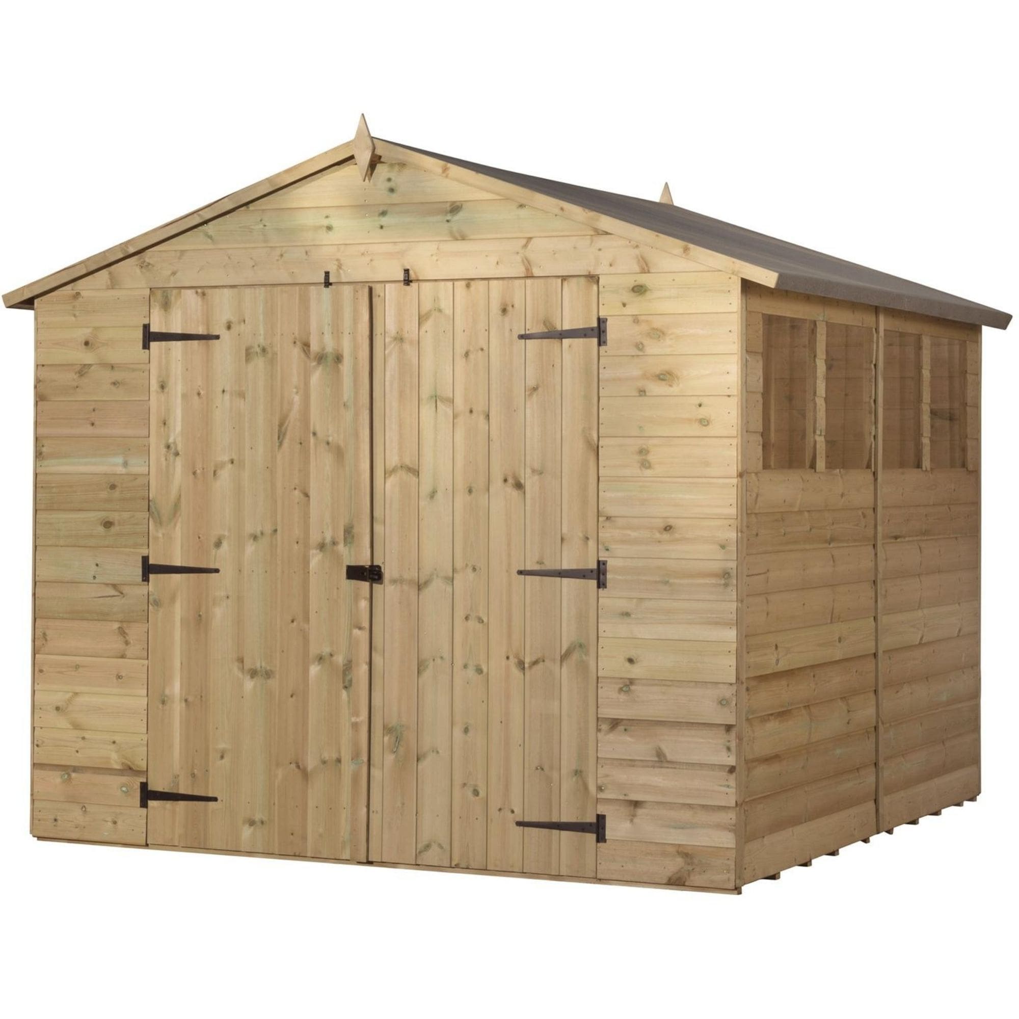 Empire 9800 8x12 Apex Shed with a Double Door & 6 Windows - Empire Sheds